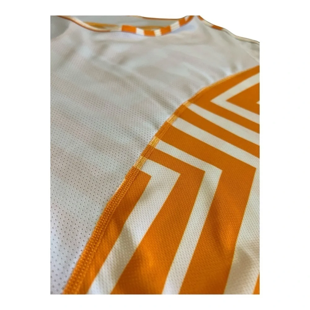Nike Orange and White Dri-Fit Tank Top